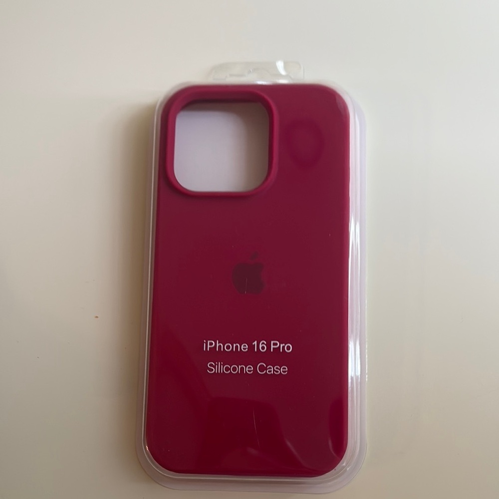 Apple Pink Silicone iPhone Case with Precise Cutouts